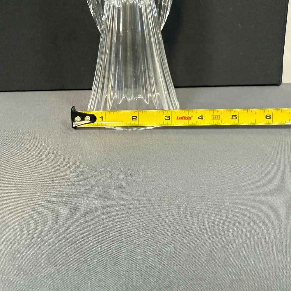 Clear Glass Angel‎ Candle Holder Taper Votive Tealight Table Decor